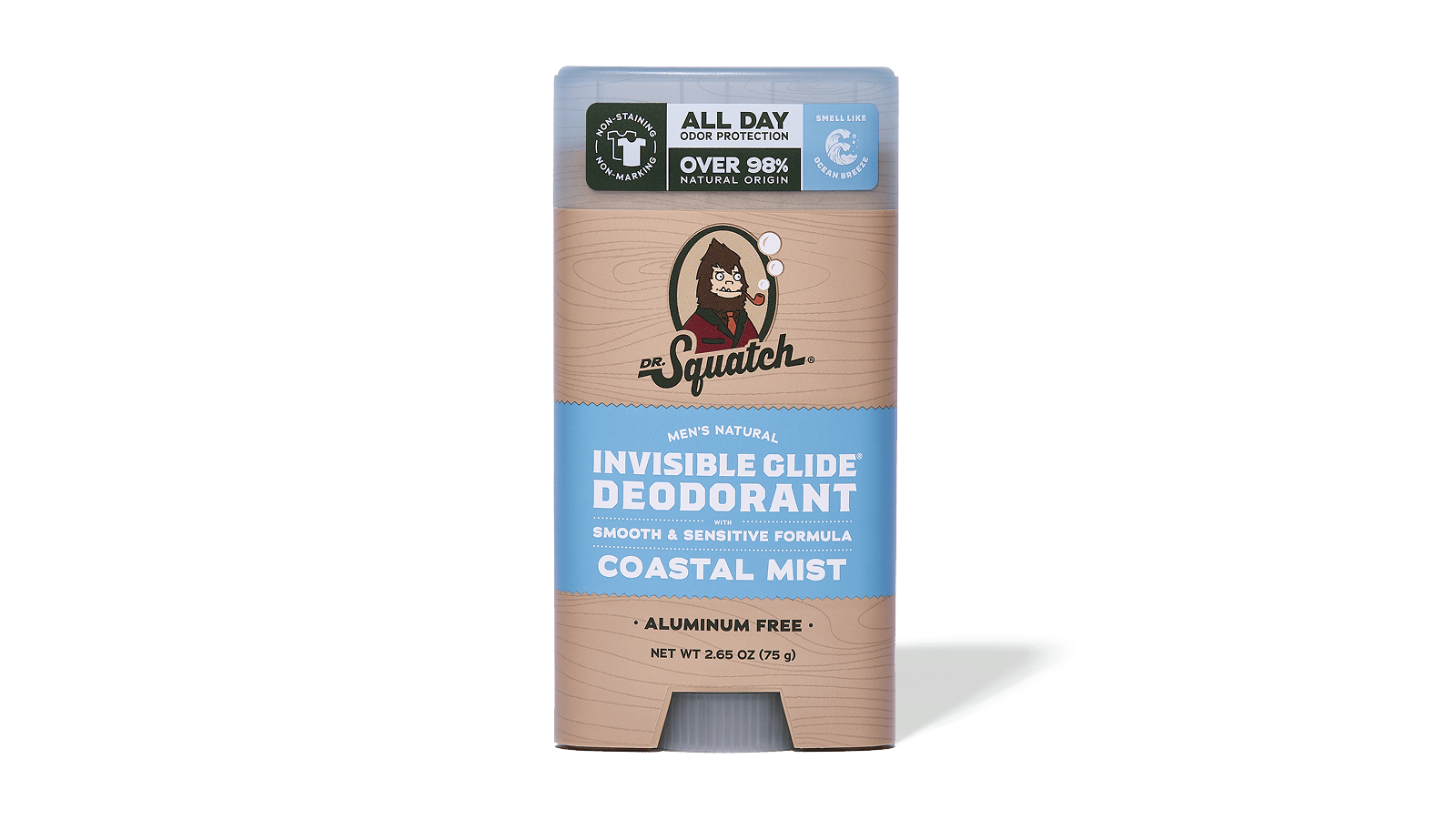 Dr. Squatch Coastal Mist Invisible Glide Deodorant — product photo 1 of 5