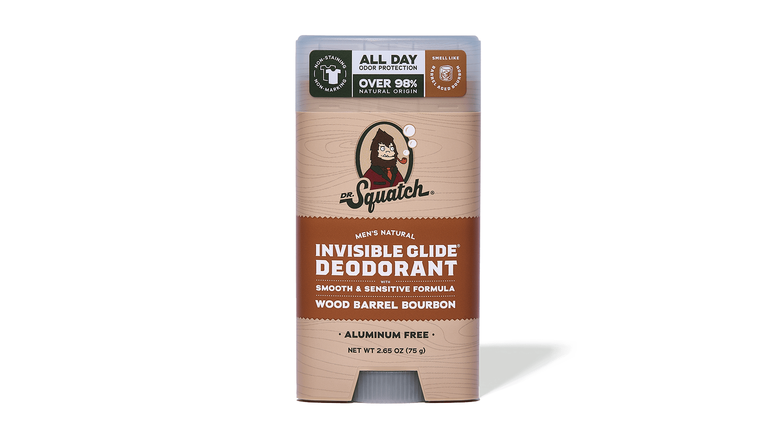 Dr. Squatch Wood Barrel Bourbon Invisible Glide Deodorant — product photo 1 of 5