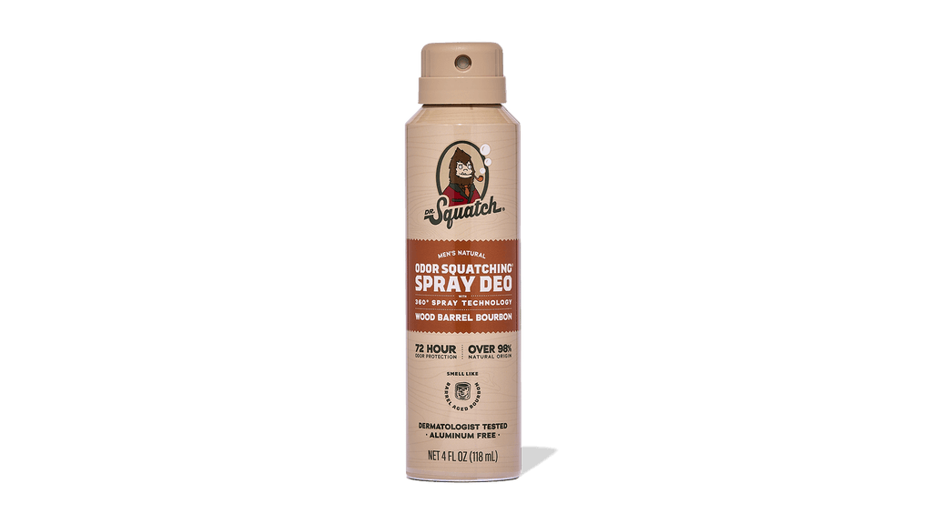 Dr. Squatch Wood Barrel Bourbon Spray Deodorant — product photo 1 of 5