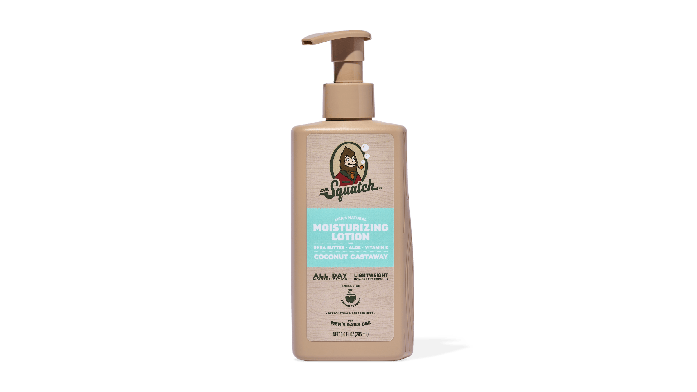 Dr. Squatch Coconut Castaway Lotion packaging