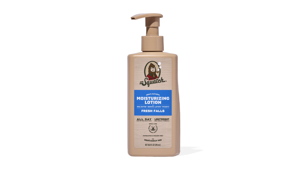 Dr. Squatch Fresh Falls Lotion packaging