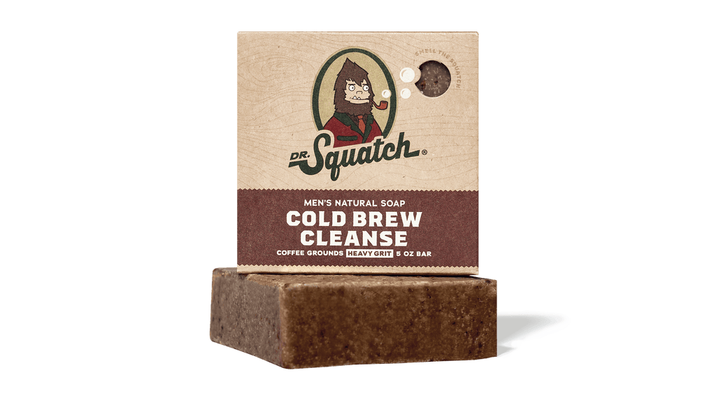 Dr. Squatch Cold Brew Cleanse bar soap packaging