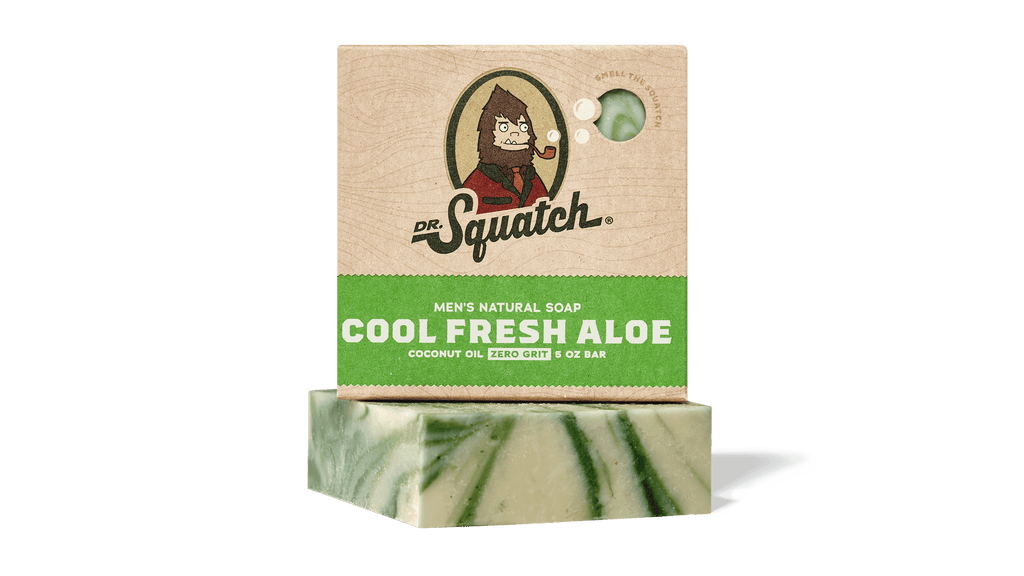 Dr. Squatch Cool Fresh Aloe bar soap packaging