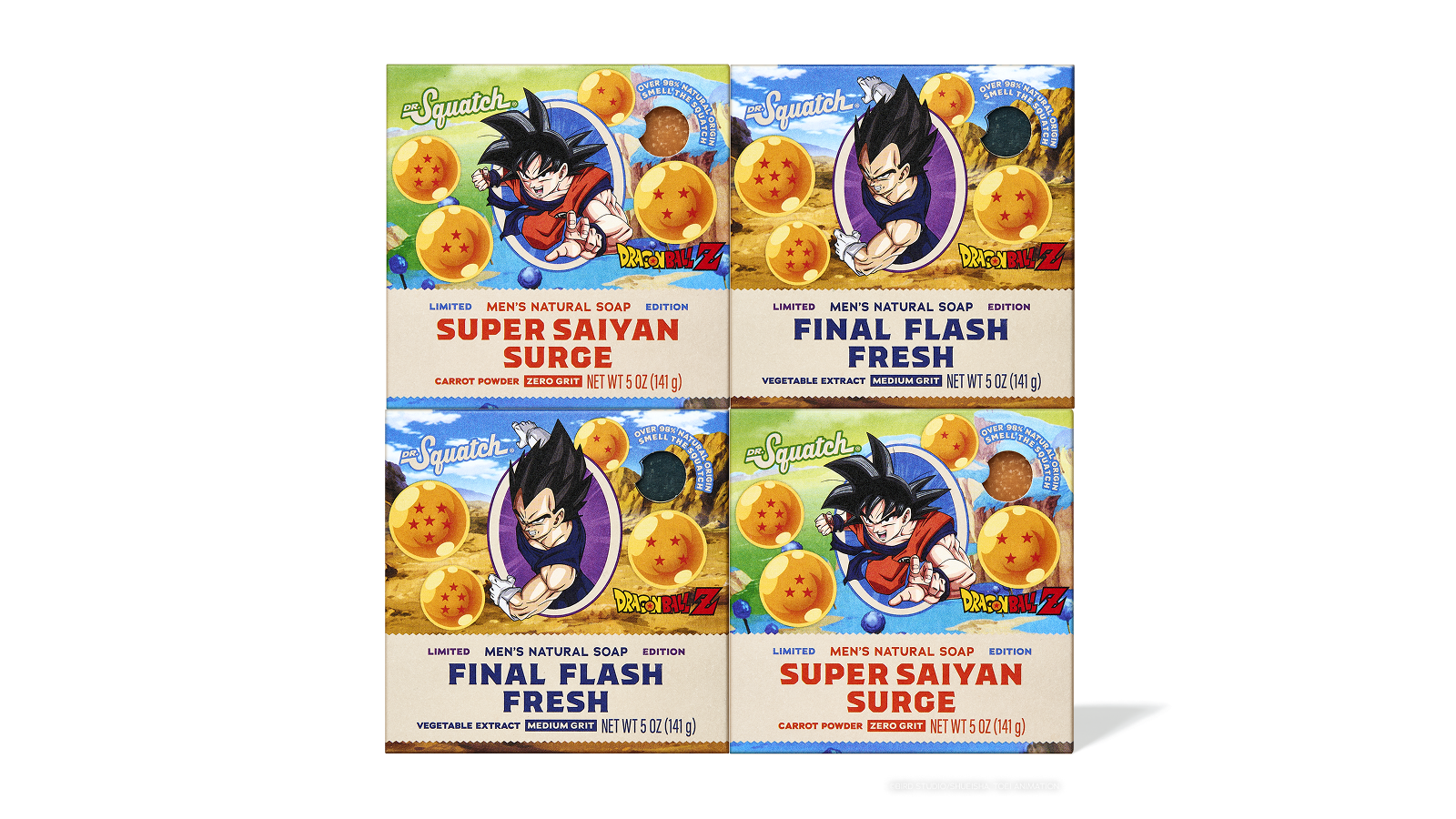 Dr. Squatch Dragon Ball Z 4-Pack gift set — product photo 1 of 5