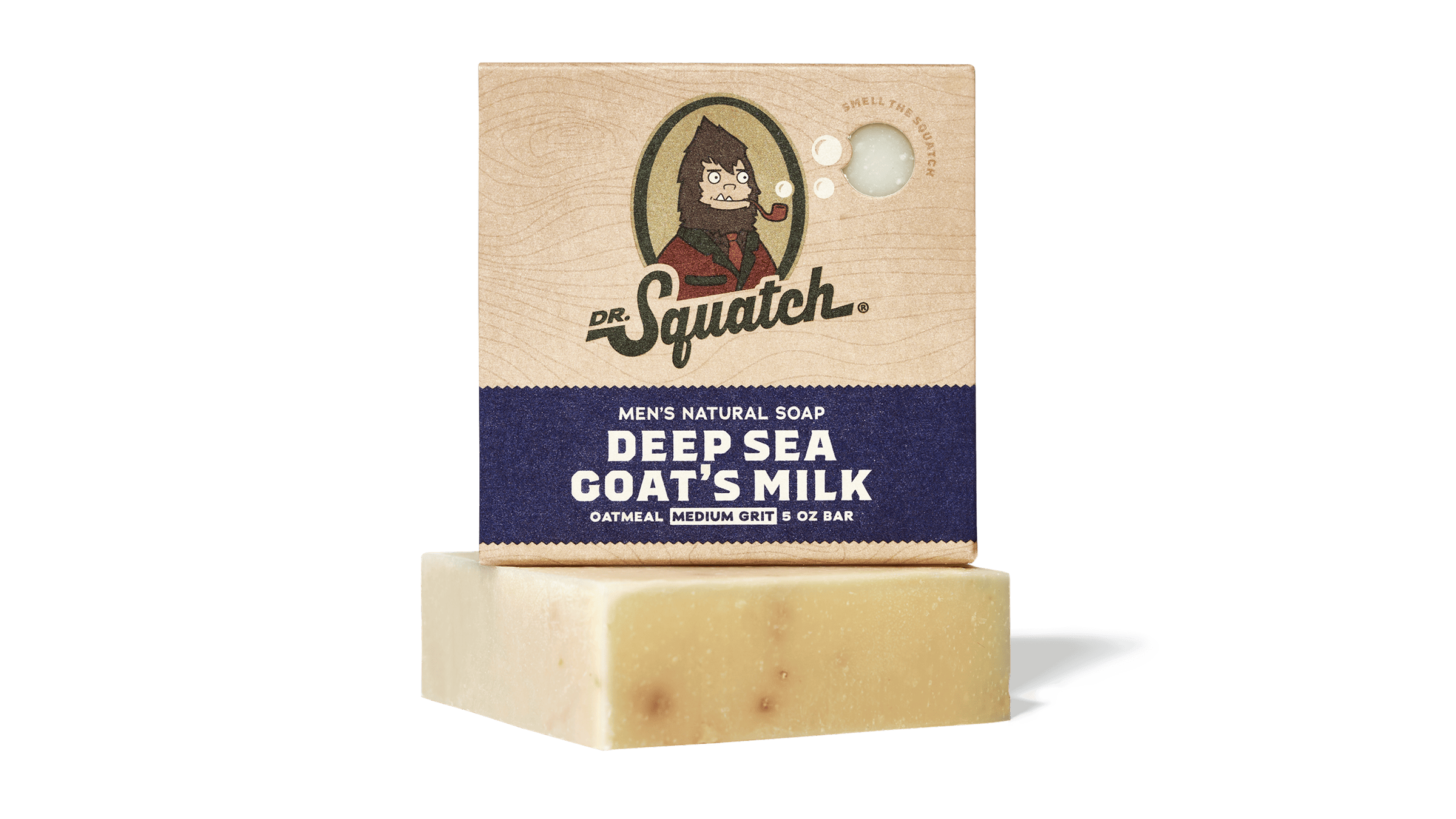 Dr. Squatch Deep Sea Goats Milk bar soap packaging
