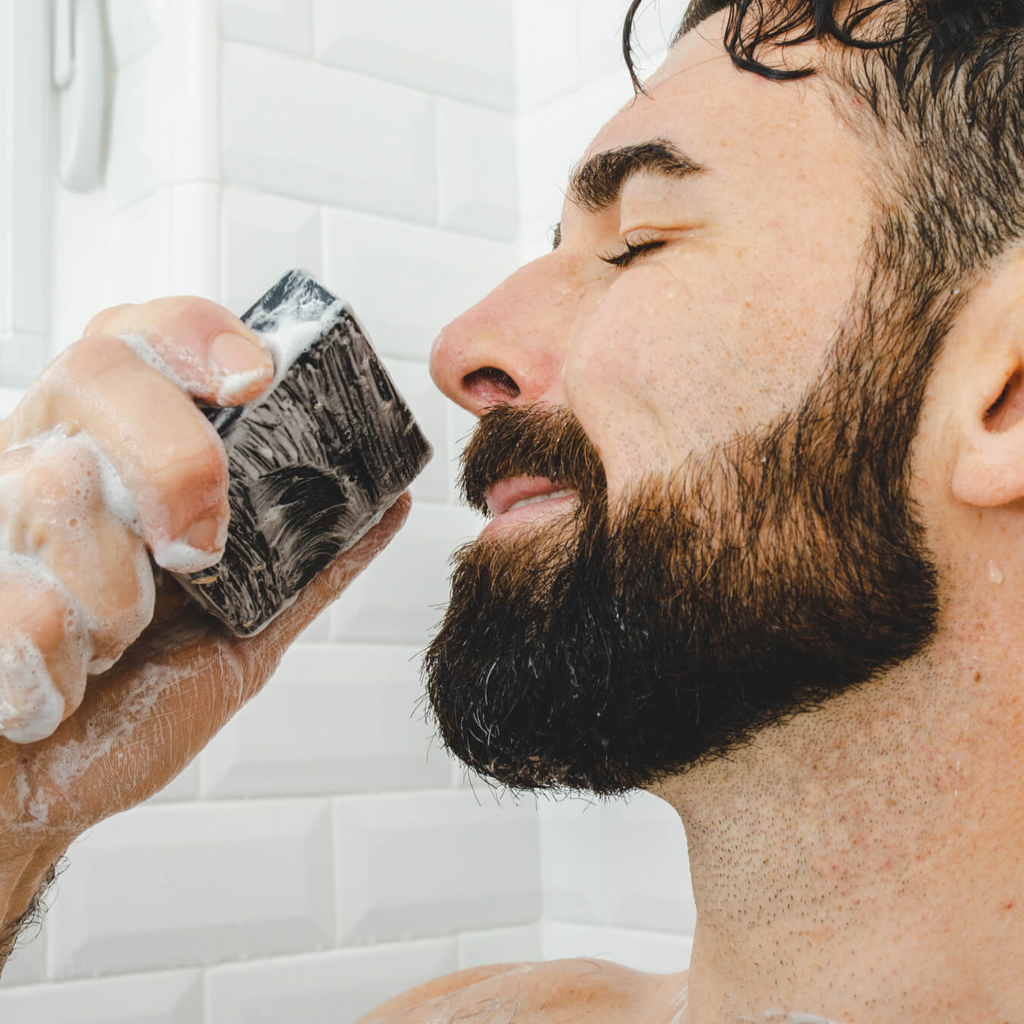 Promotional graphic for Dr. Squatch Rugged Scents Set gift set