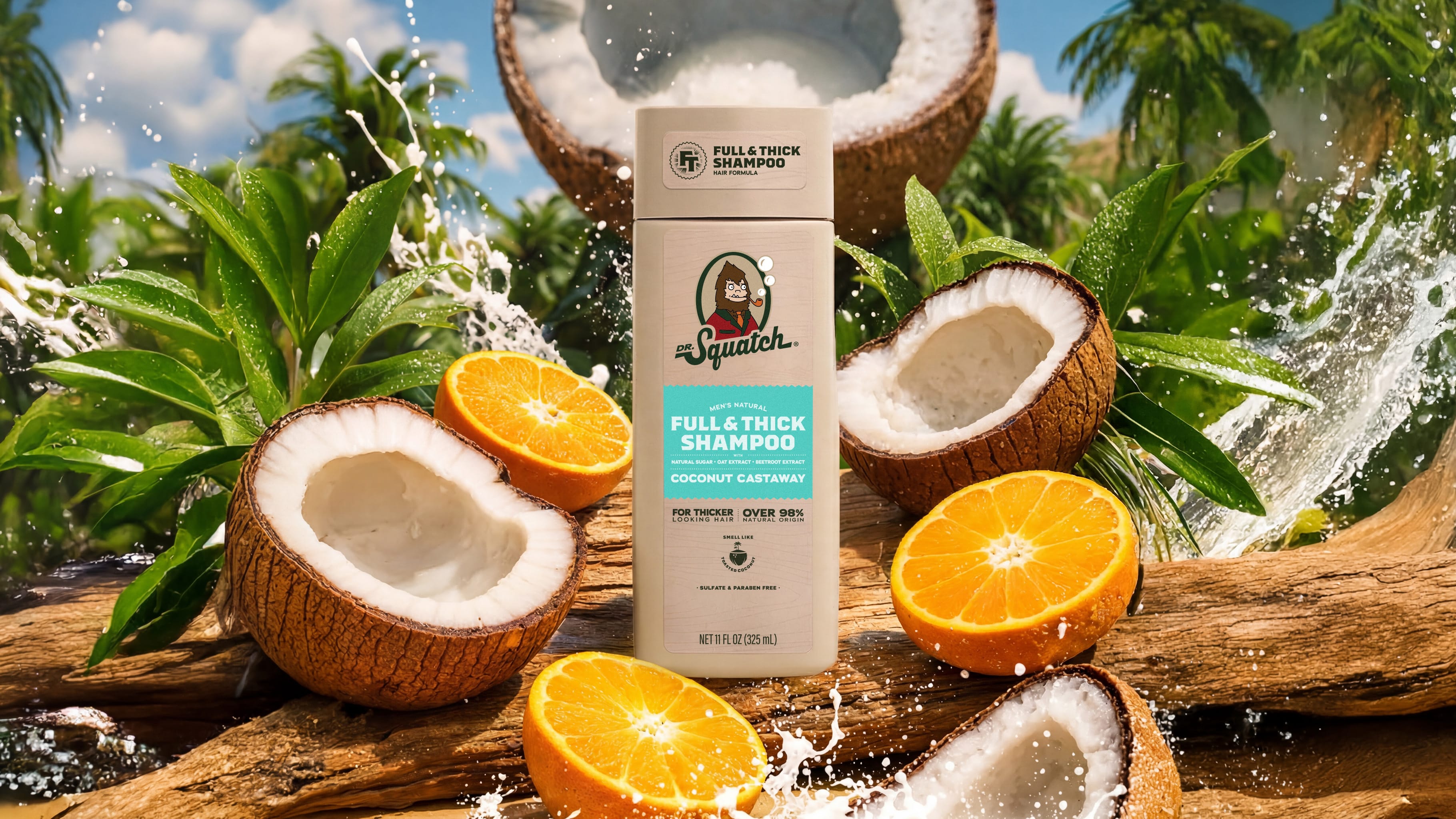 Dr. Squatch Coconut Castaway Full & Thick Shampoo — product photo 2 of 6