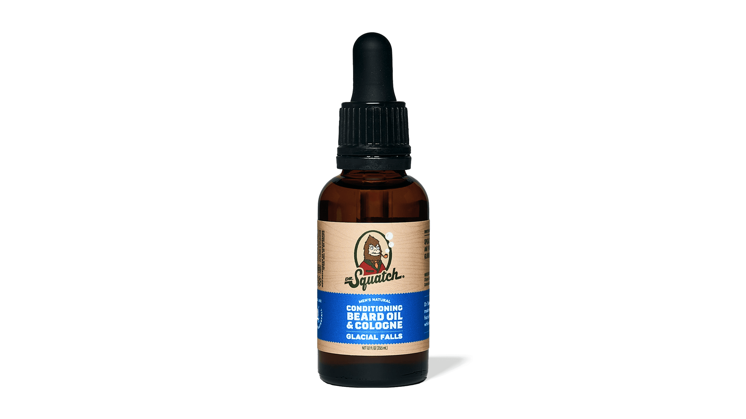 Dr. Squatch Conditioning Beard Oil & Cologne Glacial Falls packaging