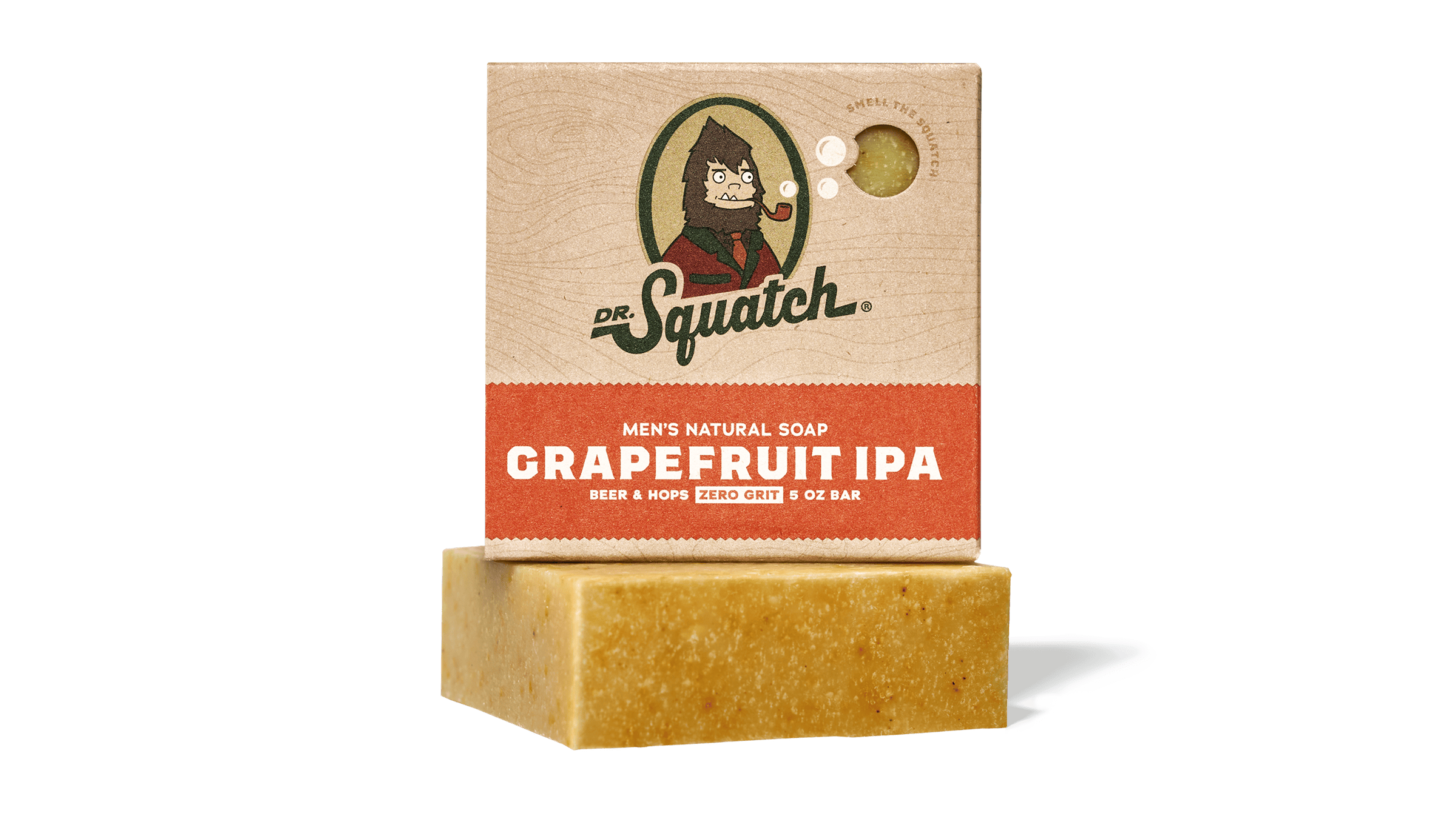 Dr. Squatch Grapefruit IPA bar soap packaging