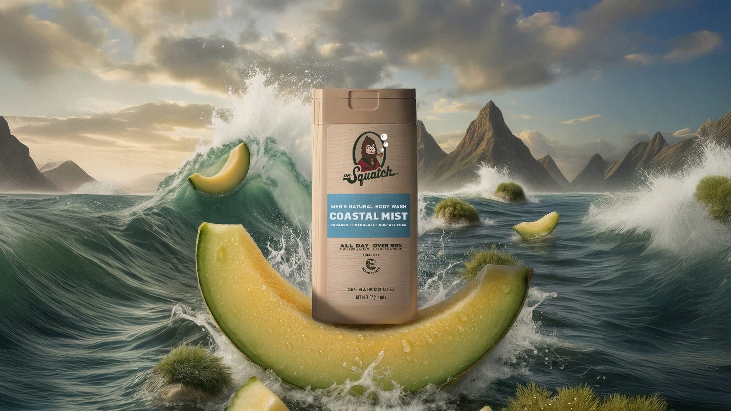 Dr. Squatch 14 oz Coastal Mist Body Wash