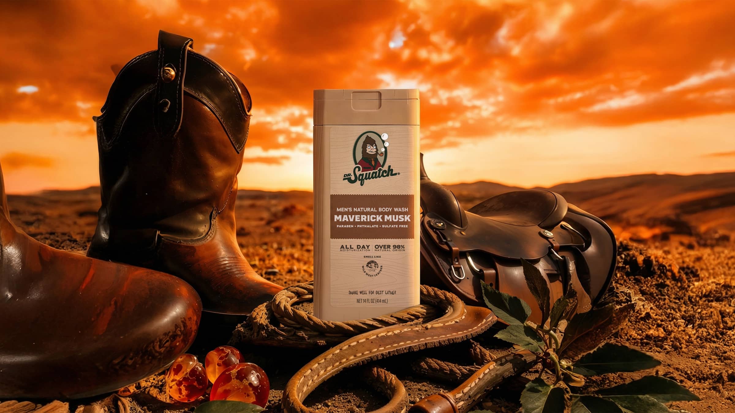 Dr. Squatch 14 oz Maverick Musk Body Wash