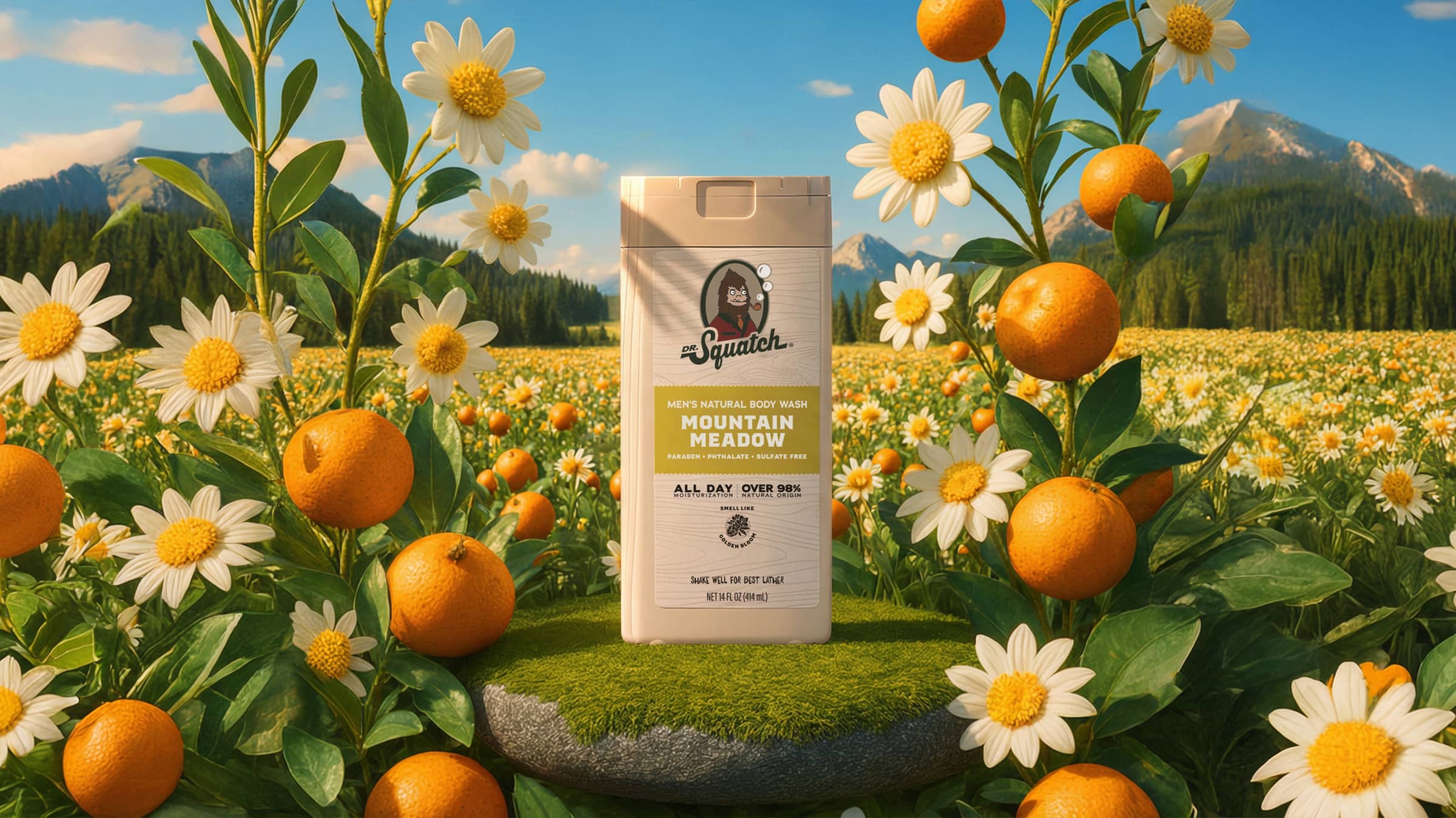 Dr. Squatch 14 oz Mountain Meadow Body Wash