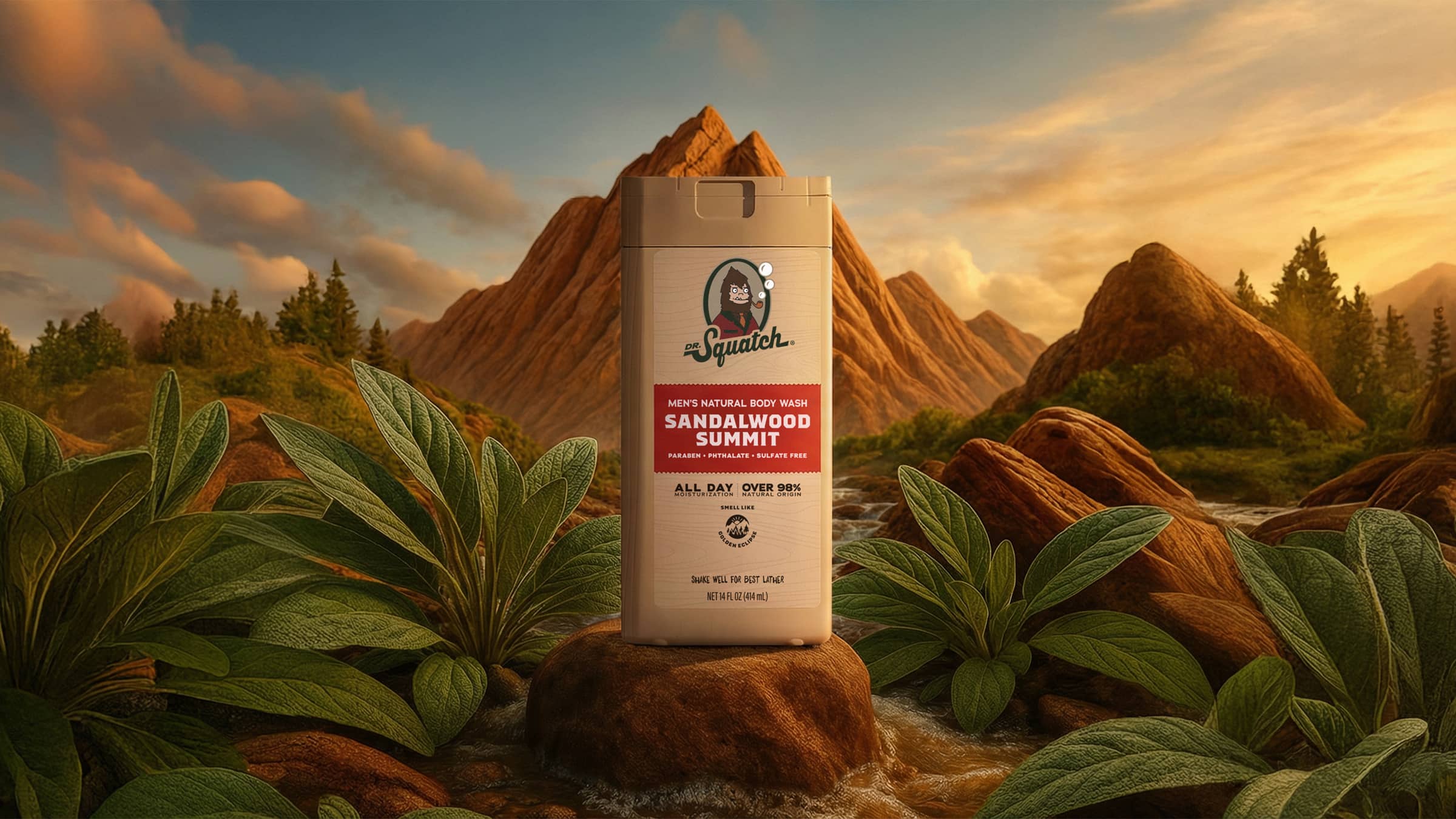 Dr. Squatch 14 oz Sandalwood Summit Body Wash