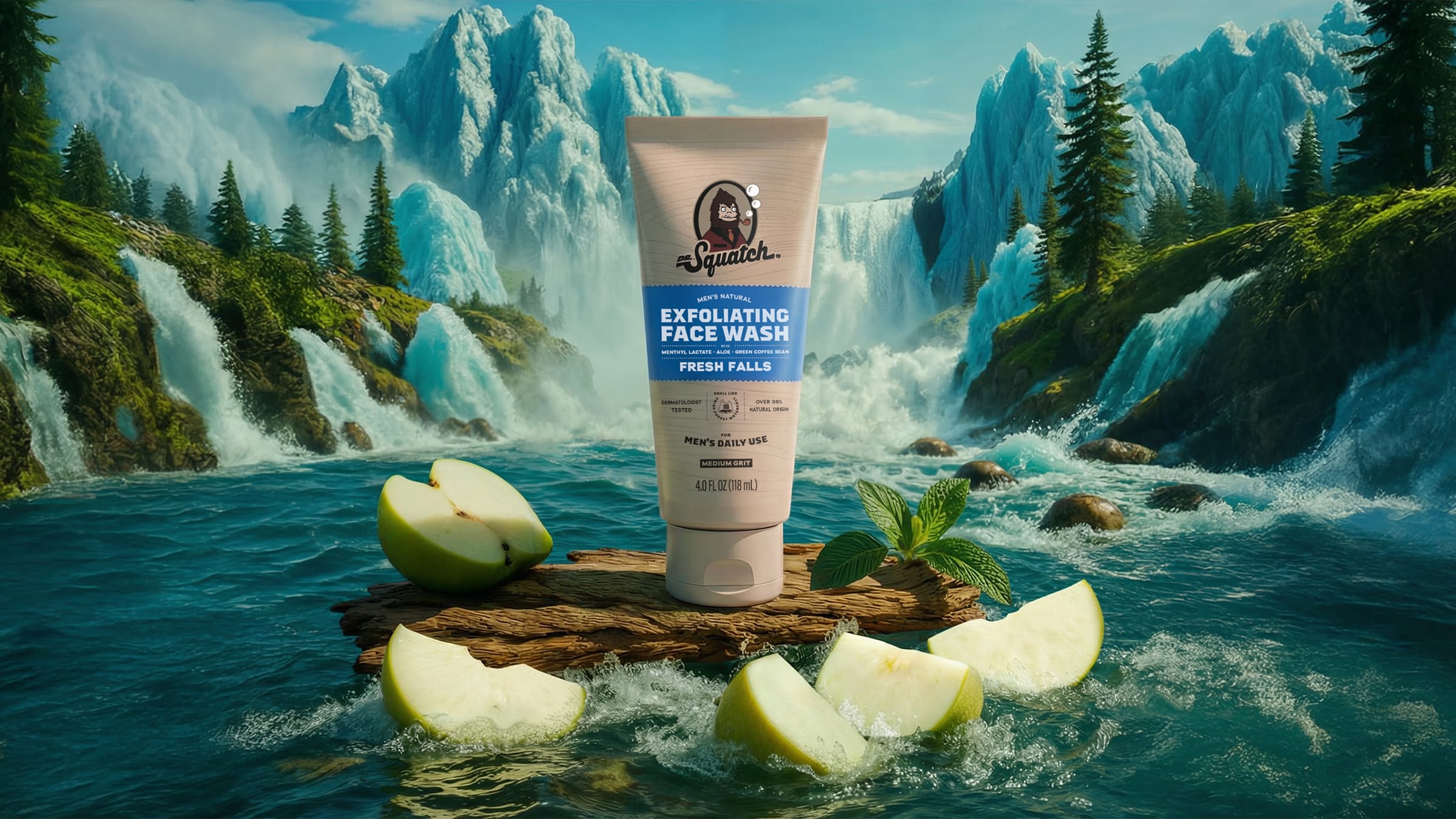 Dr. Squatch Fresh Falls Exfoliating Face Wash