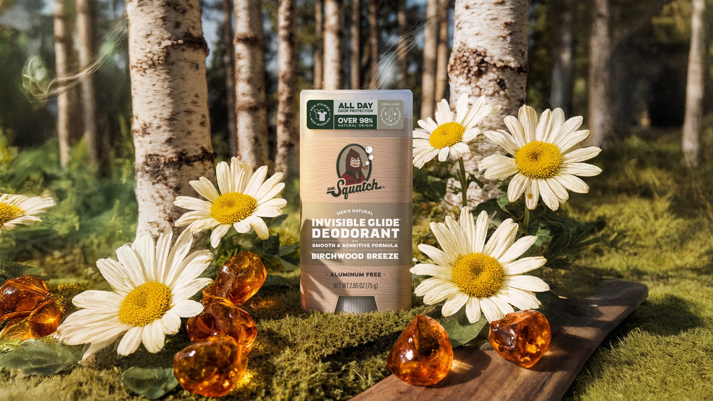 Dr. Squatch Birchwood Breeze Invisible Glide Deodorant