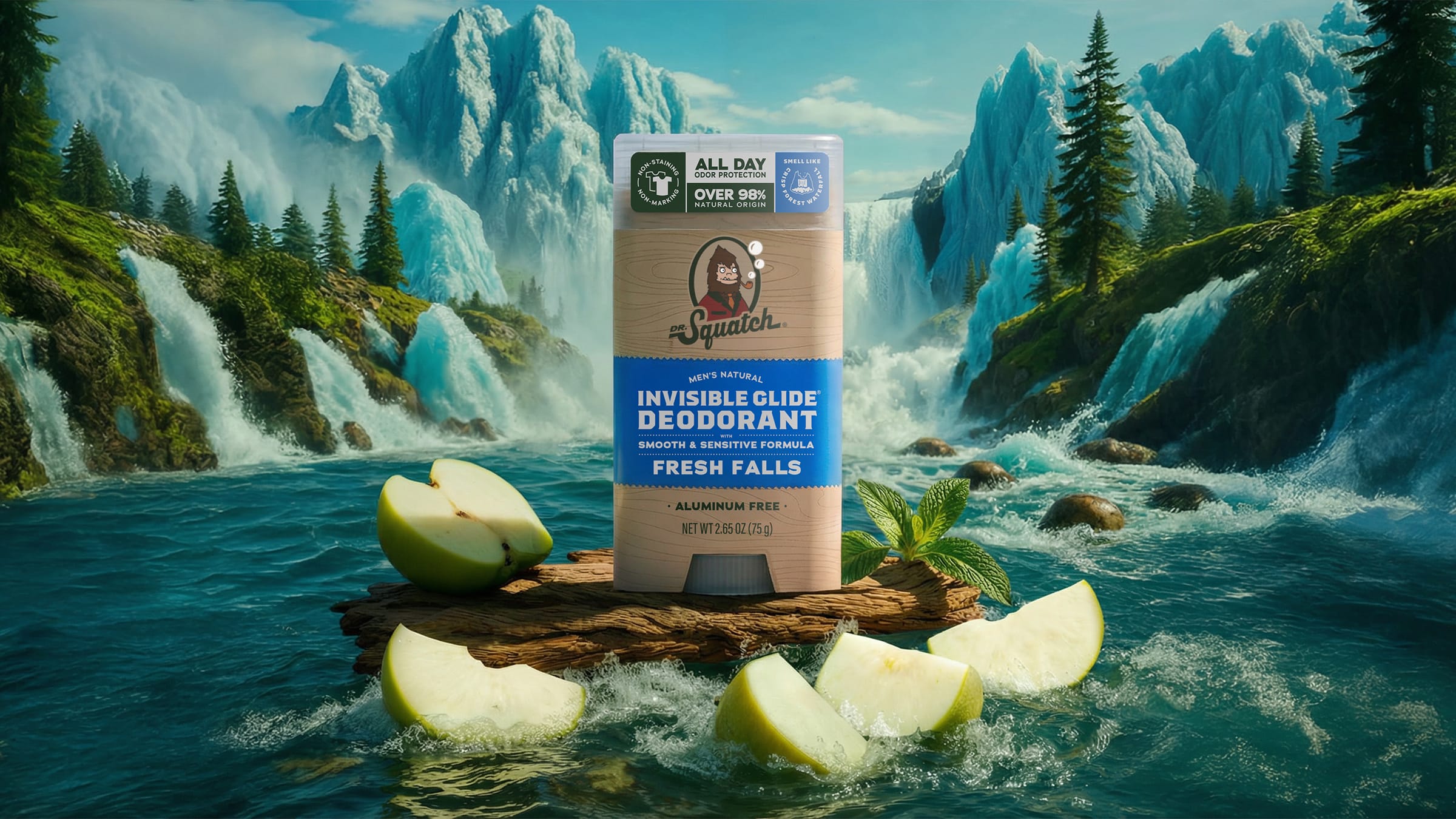Dr. Squatch Fresh Falls Invisible Glide Deodorant