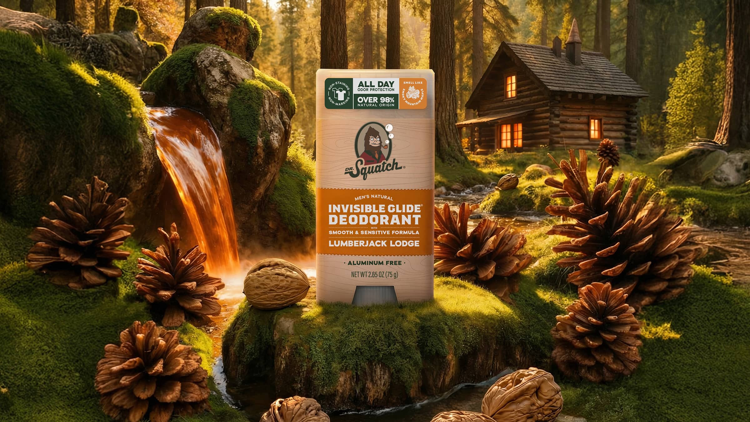 Dr. Squatch Lumberjack Lodge Invisible Glide Deodorant