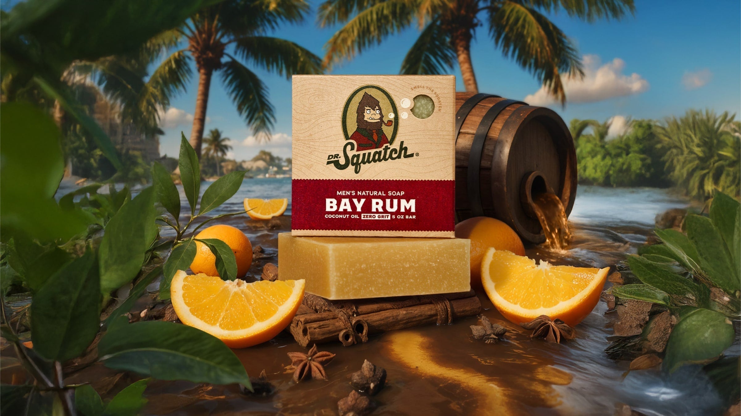Dr. Squatch Bay Rum bar soap