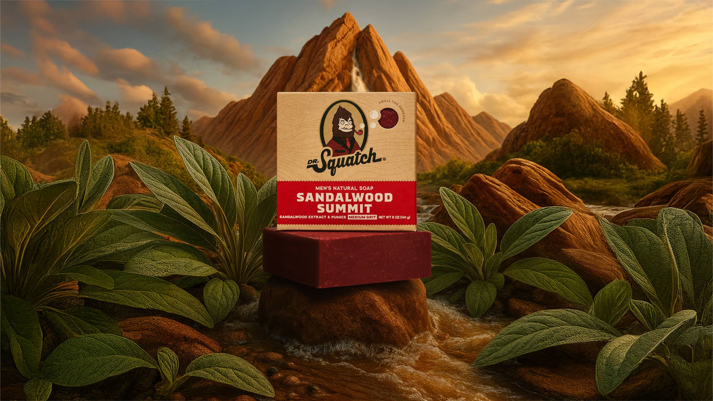 Dr. Squatch Sandalwood Summit bar soap