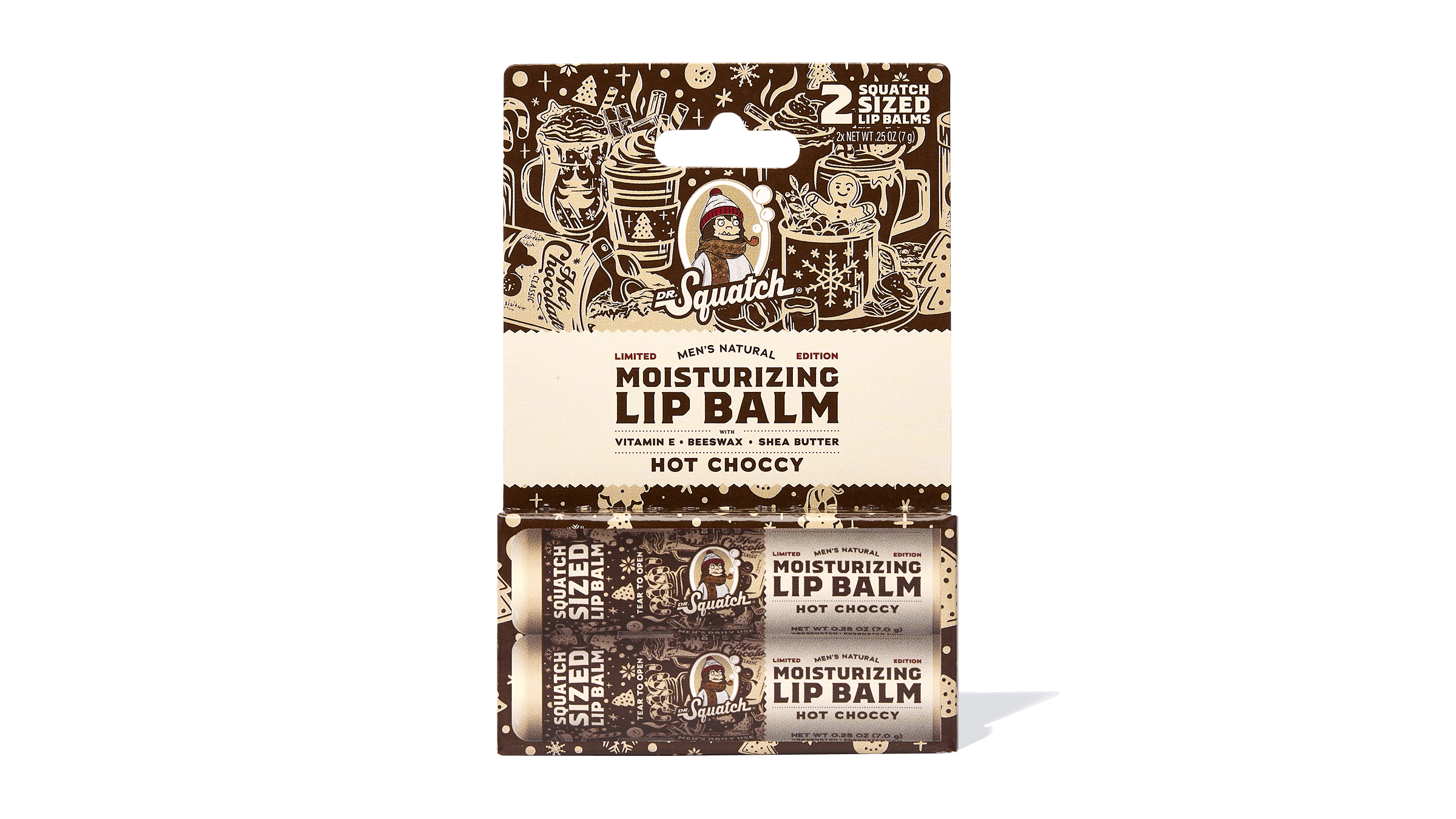 Dr. Squatch Hot Choccy Lip Balm 2-Pack — product photo 2 of 4