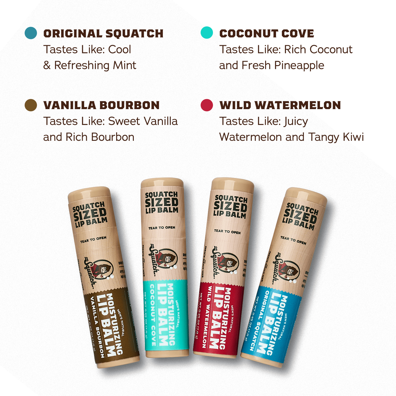 Dr. Squatch Lip Balm 4-Pack gift set — product photo 3 of 5