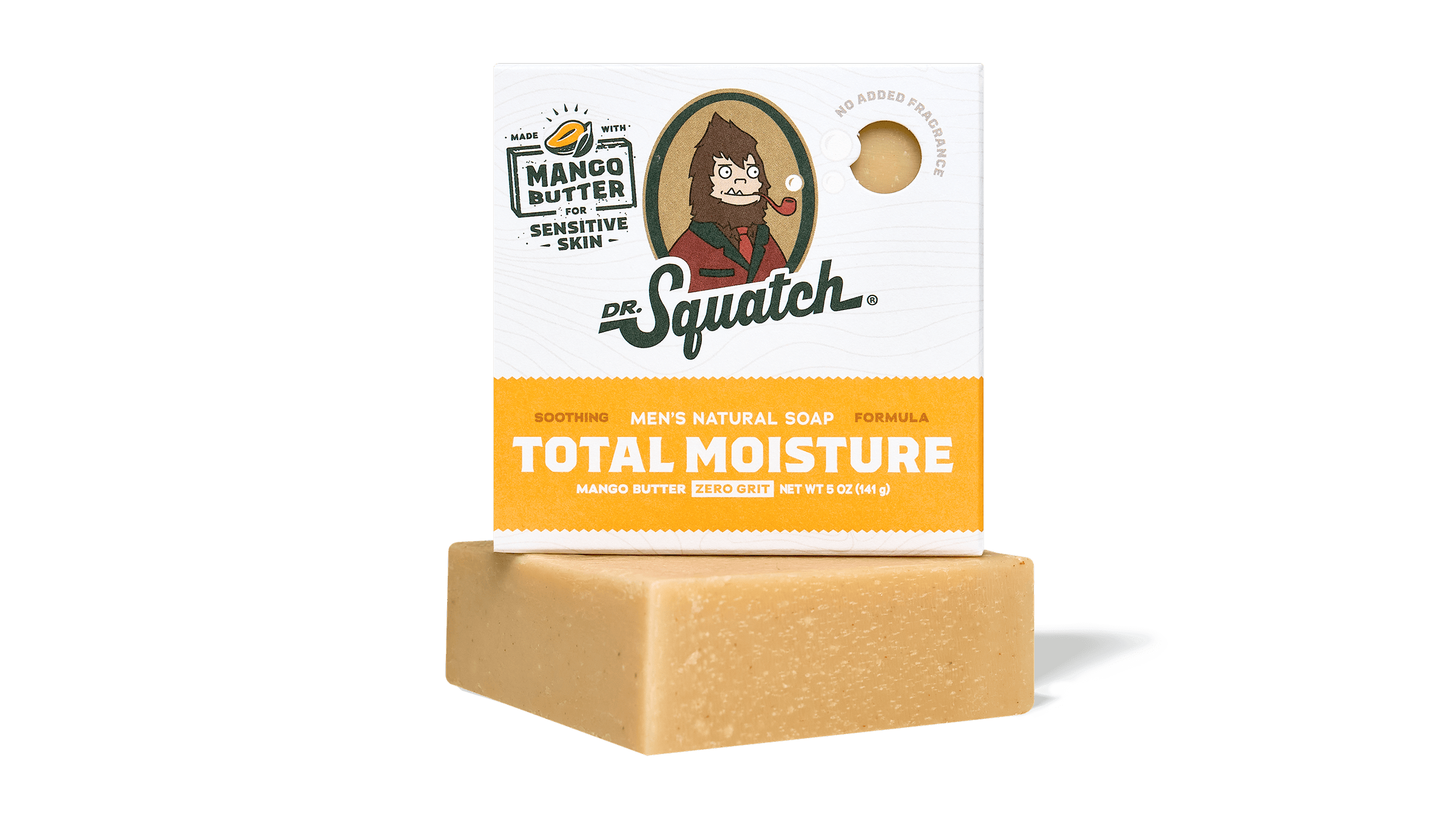 Dr. Squatch Mango Butter bar soap packaging