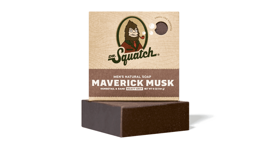 Dr. Squatch Maverick Musk bar soap packaging