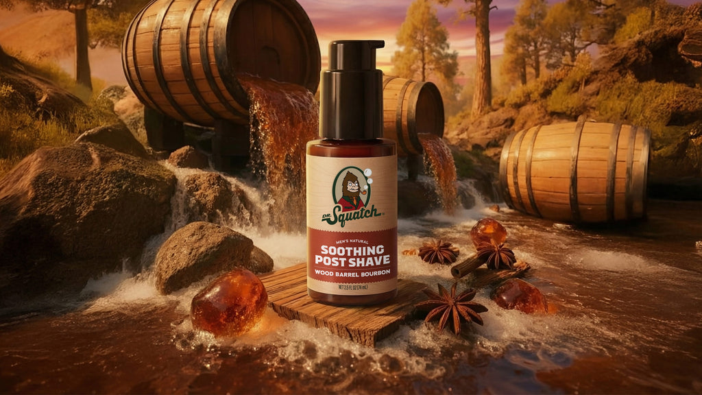 Dr. Squatch Soothing Post Shave Wood Barrel Bourbon post-shave product — product photo 2 of 7
