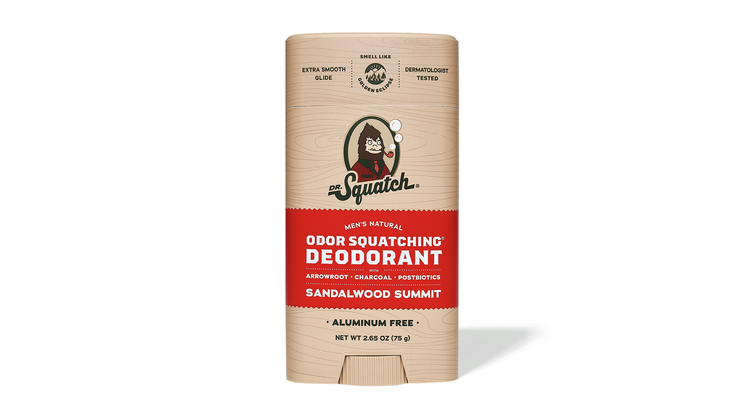 Dr. Squatch Sandalwood Summit Deodorant packaging