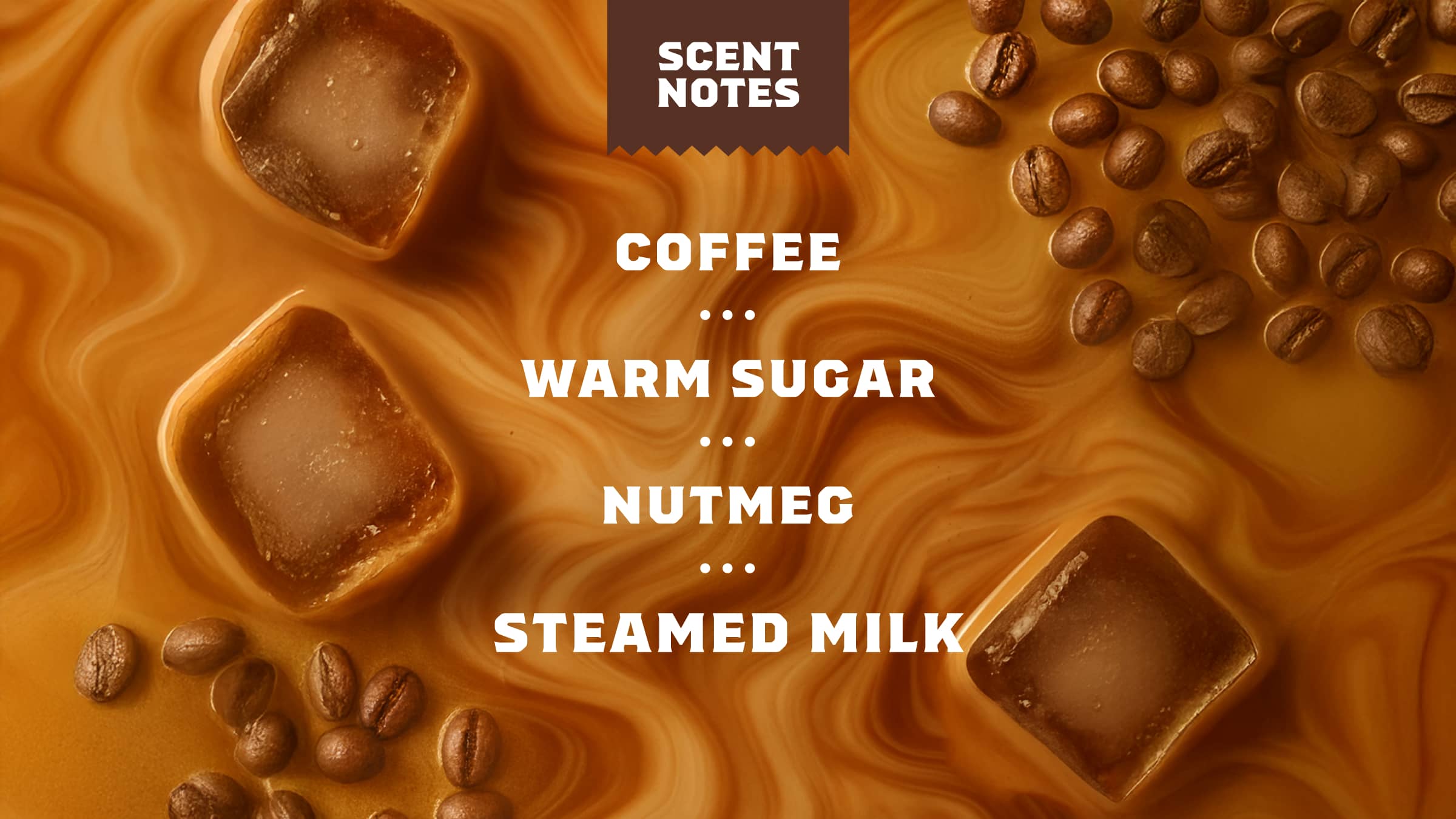 Scent notes graphic for Dr. Squatch Cold Brew Cleanse bar soap: Coffee & Brown Sugar