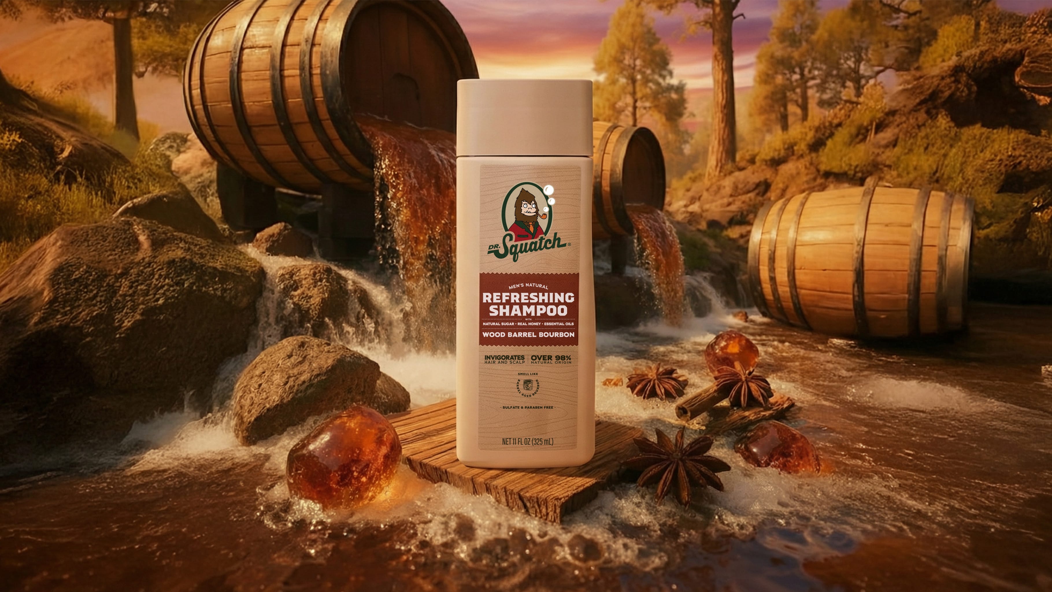 Dr. Squatch Wood Barrel Bourbon Shampoo — product photo 2 of 7