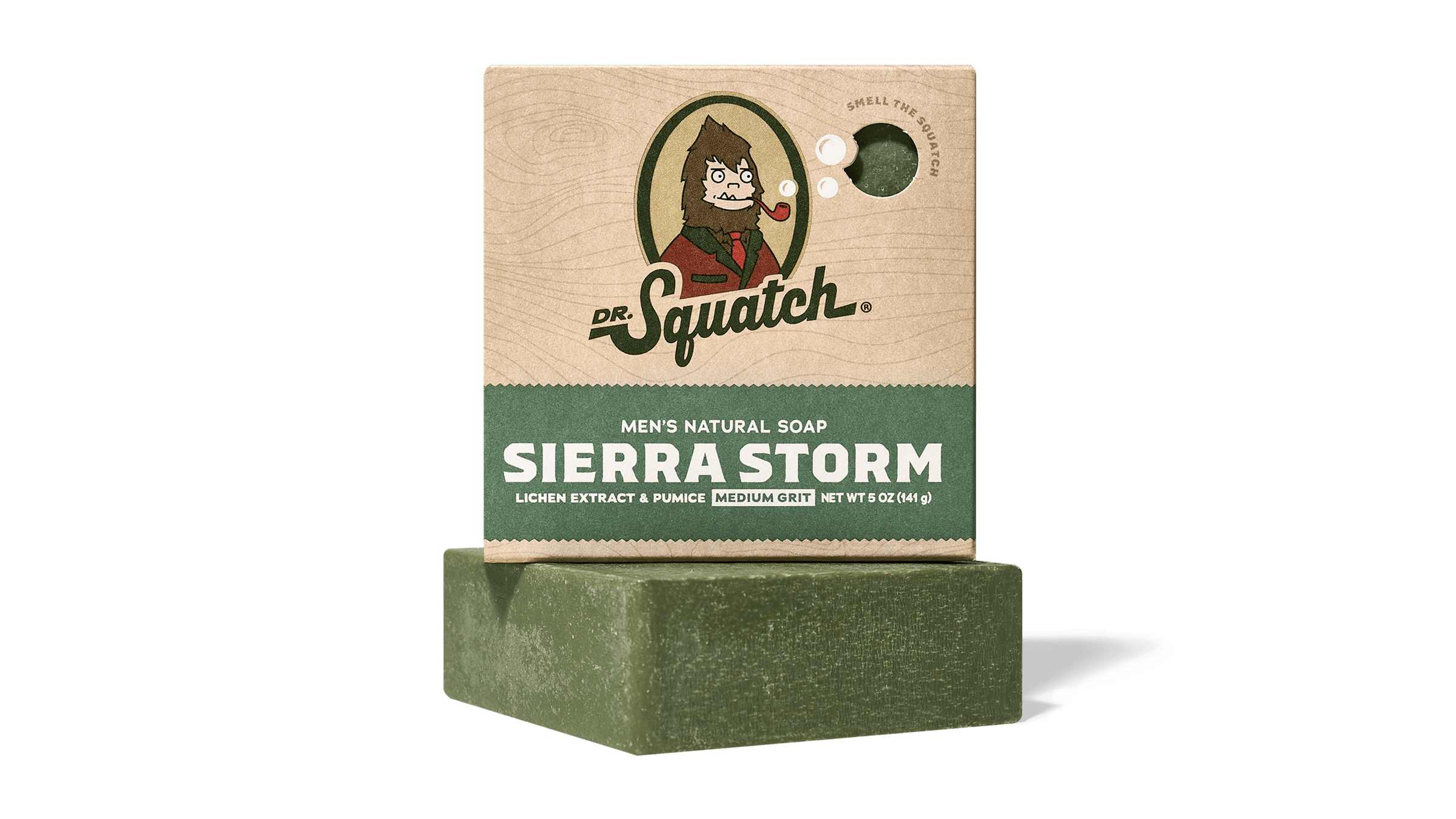 Dr. Squatch Sierra Storm bar soap packaging