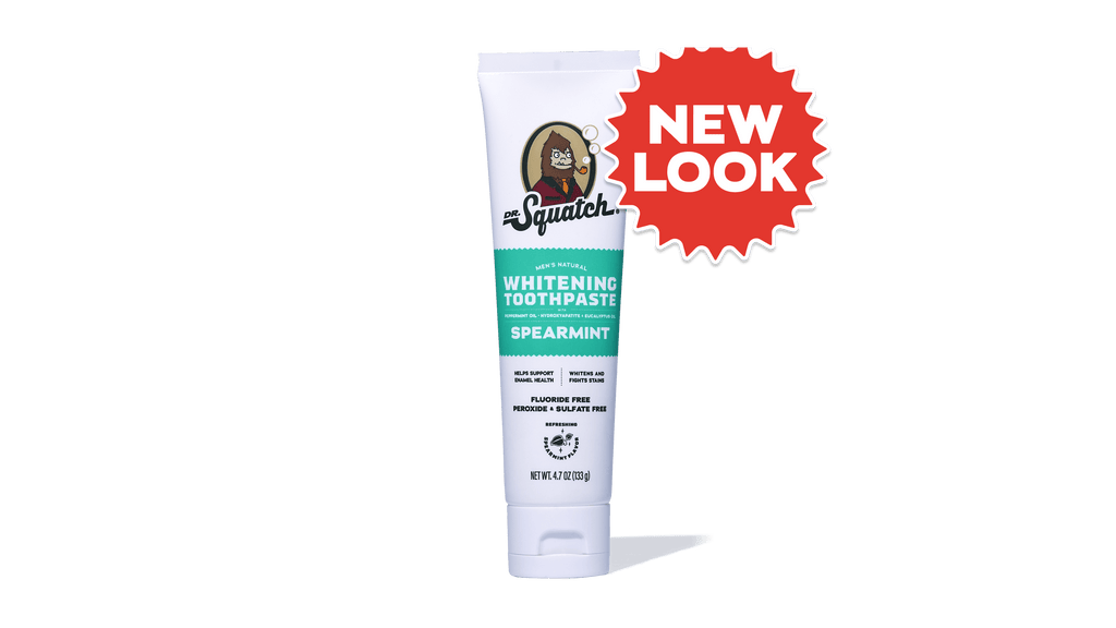 Dr. Squatch Spearmint Whitening Toothpaste packaging