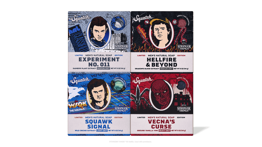 Dr. Squatch Stranger Things 4-Pack gift set — product photo 1 of 7