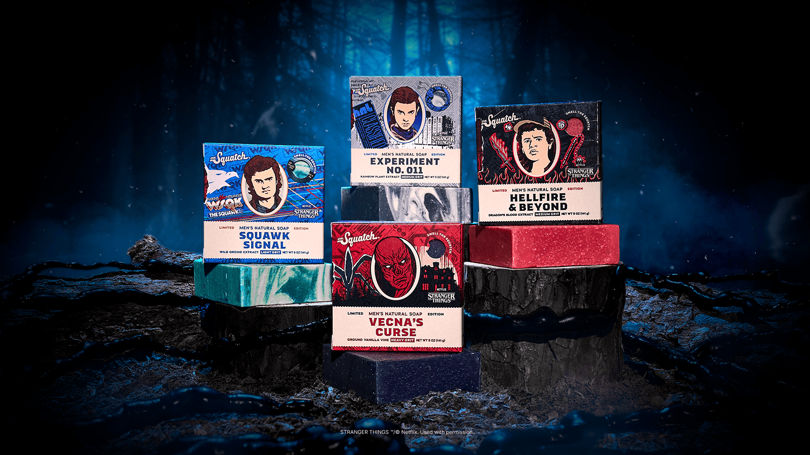 Dr. Squatch Stranger Things 4-Pack gift set — product photo 2 of 7