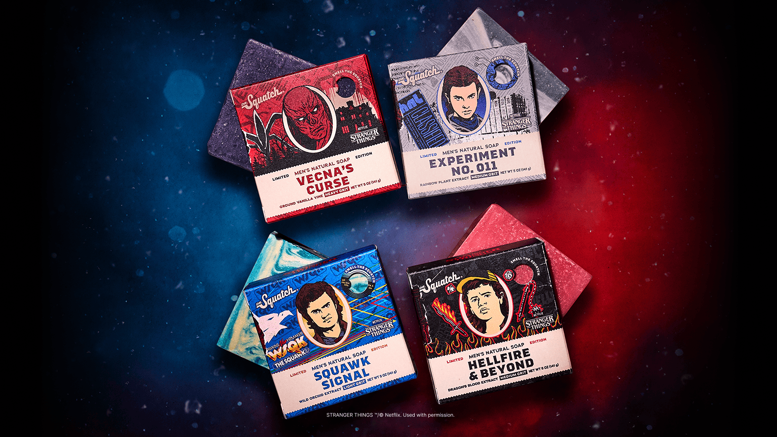 Dr. Squatch Stranger Things 4-Pack gift set — product photo 7 of 7