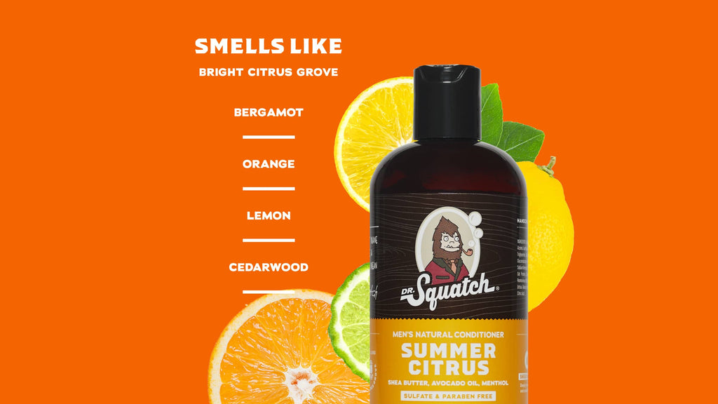 Scent notes graphic for Dr. Squatch Conditioner 3-Pack