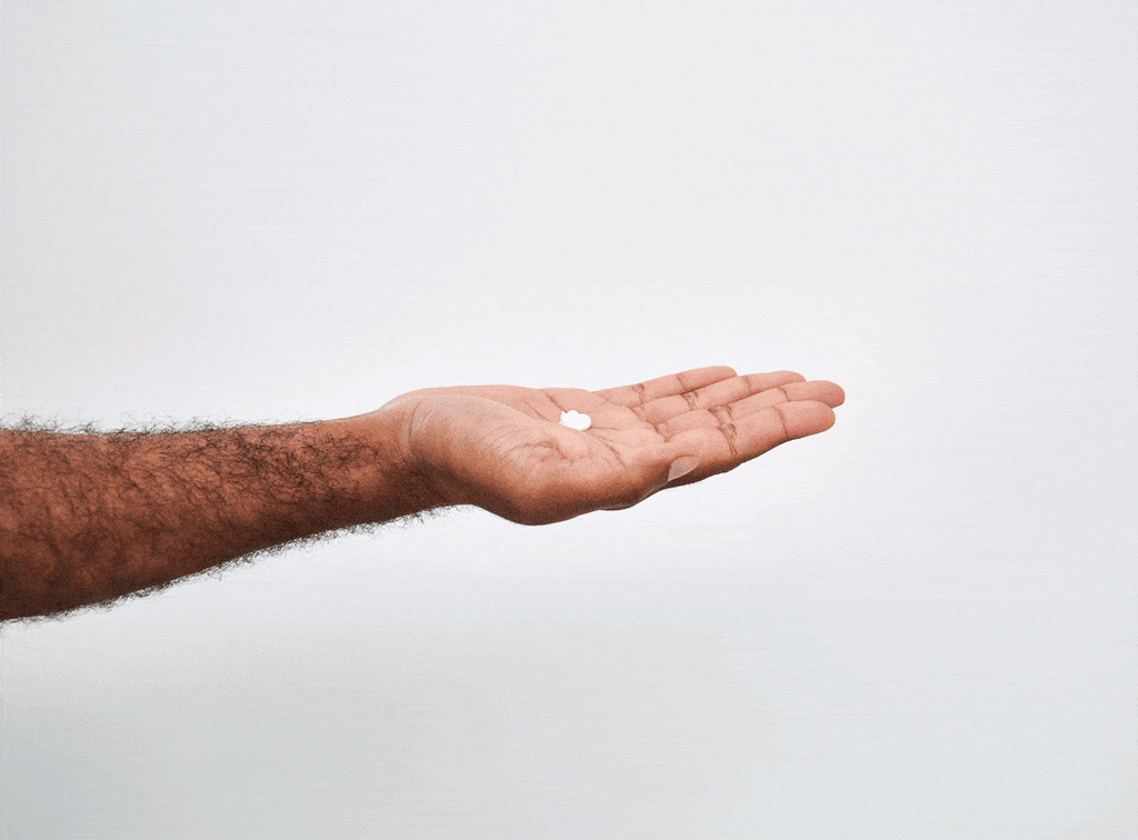 Dr. Squatch Unscented Precision Deo deodorant being used