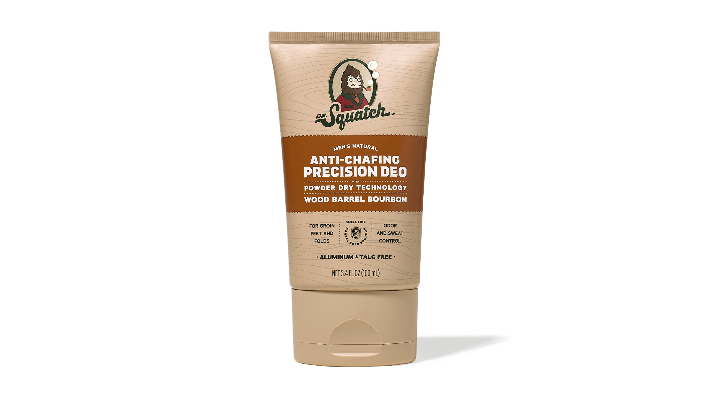 Dr. Squatch Wood Barrel Bourbon Precision Deo deodorant packaging