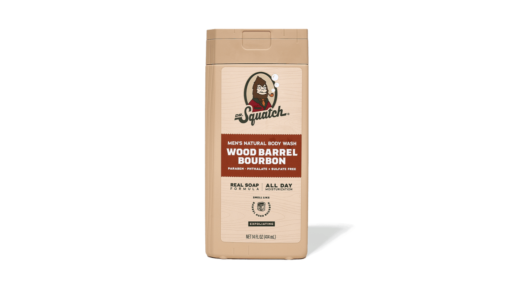 Dr. Squatch 14 oz Wood Barrel Bourbon Exfoliating Body Wash — product photo 1 of 5