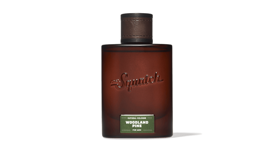 Dr. Squatch Woodland Pine Cologne packaging