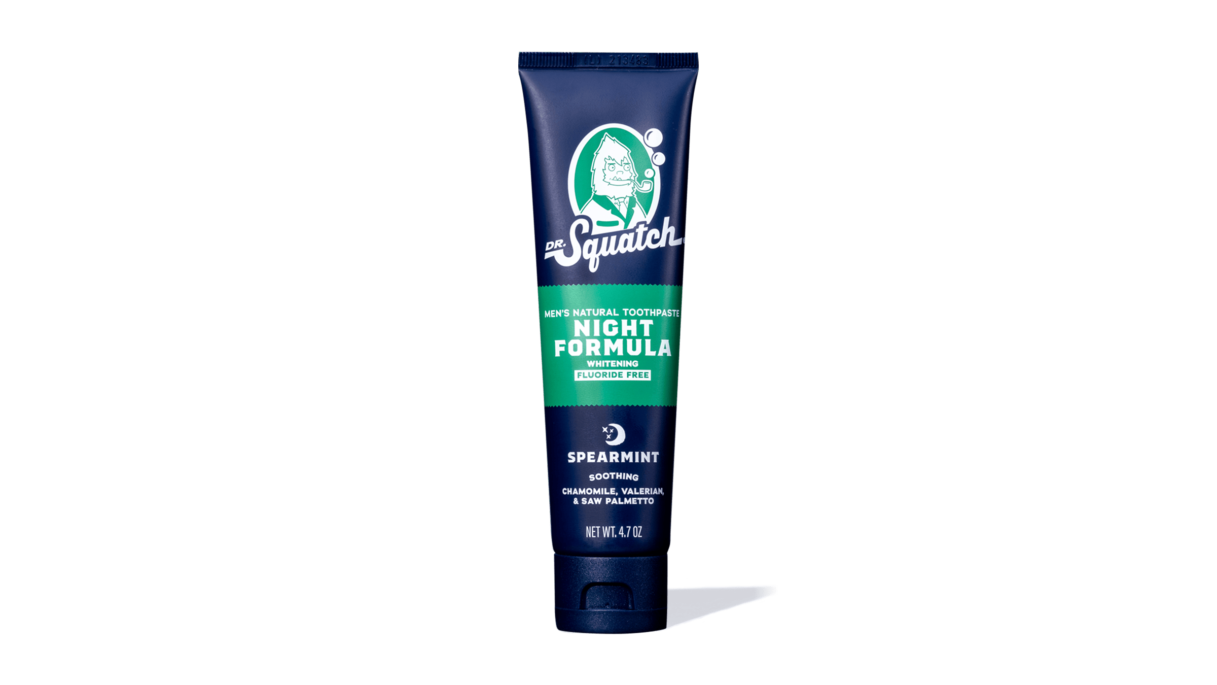 Dr. Squatch Soothing Spearmint - Night toothpaste packaging